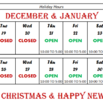 Christmas Schedule 2023